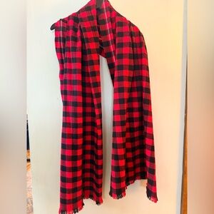 GAP Red and Black Plaid Scarf.